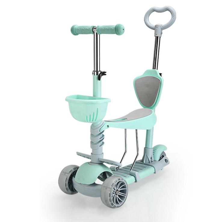 Xe Scooter Kids Đa Năng 5in1 Hummer GreenMint U6