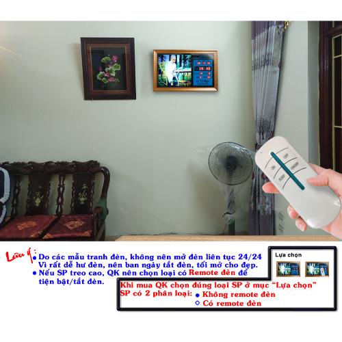 Đồng hồ lịch vạn niên Cát Tường 55617_Có 2 loại (Không remote đèn và Có remote đèn)