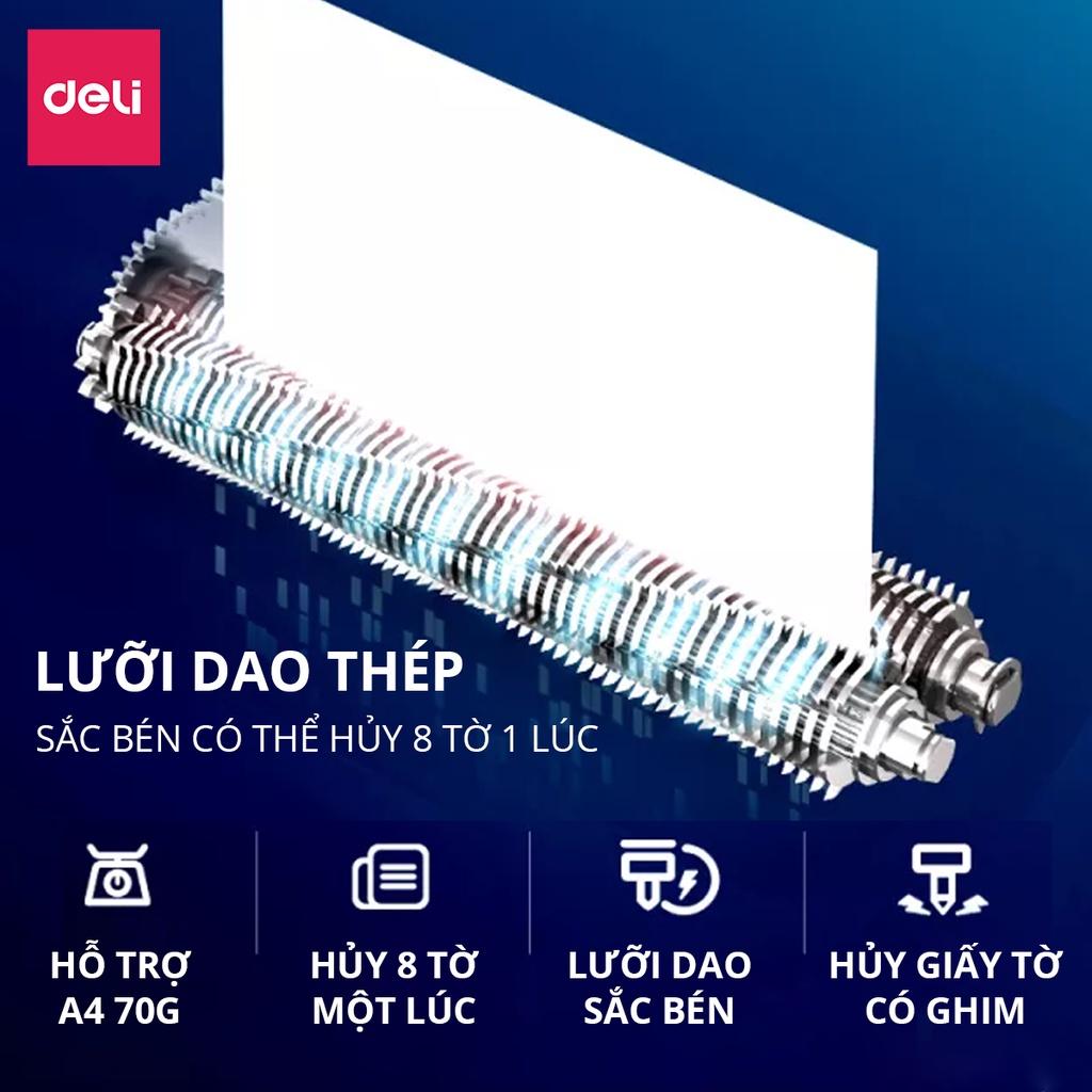 Máy Hủy Tài Liệu Cao Cấp Deli Chính Hãng - Phù Hợp Cho Bảo Mật Giấy Tờ Trong Doanh Nghiệp, Văn Phòng, Nhà Trường - Hàng Chính Hãng - E9947