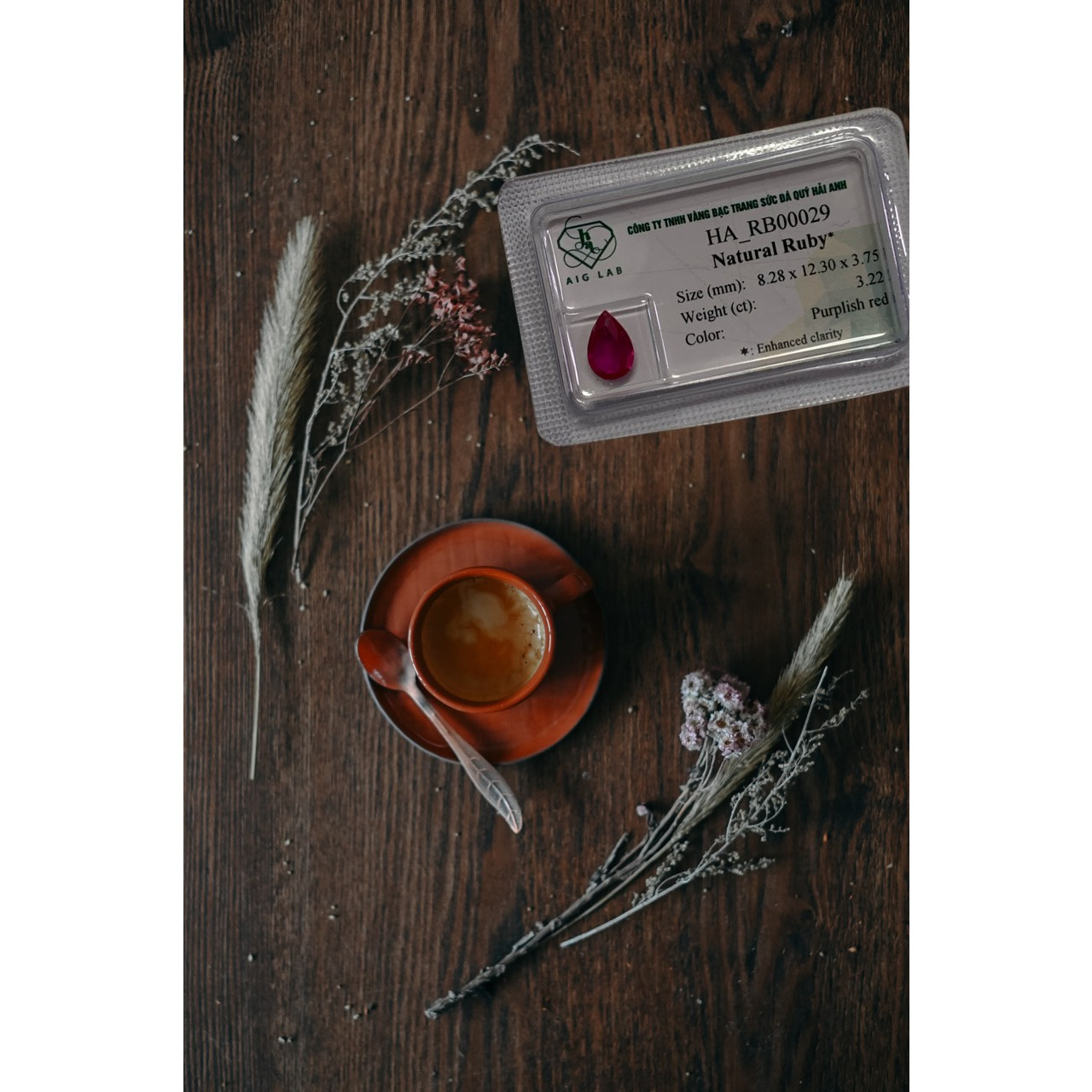 Viên đá Ruby thiên nhiên cắt giác_HA_RB00029
