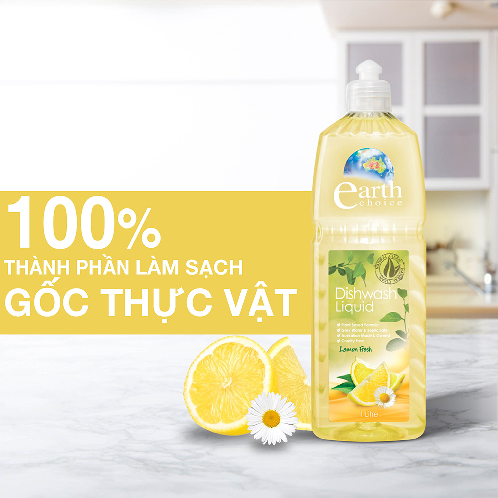Nước rửa chén cao cấp Earth Choice 1L