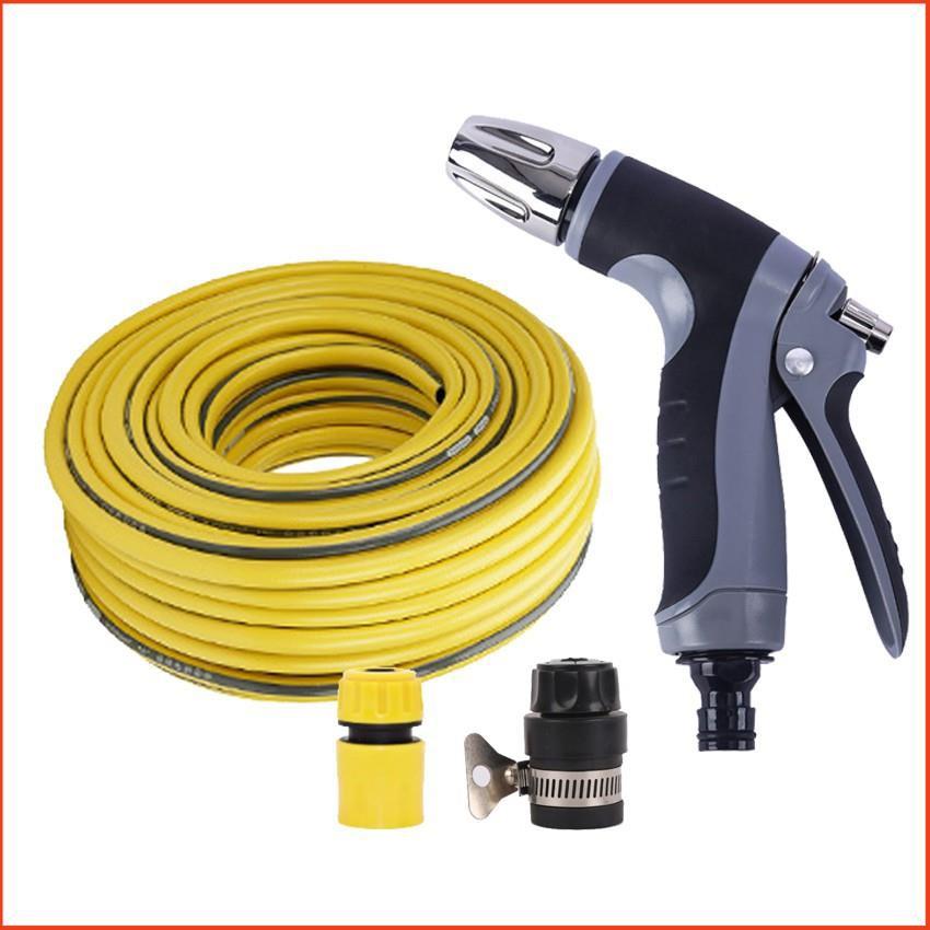 Bộ dây và vòi xịt tăng áp rửa xe tưới cây