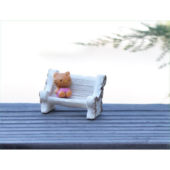 Mô hình ghế đá công viên cho các bạn trang trí nhà búp bê, tiểu cảnh, móc khóa, DIY