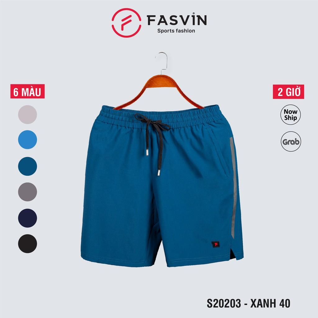 Quần short thể thao nam Fasvin S20203.HN chất vải mềm nhẹ co giãn dễ chịu