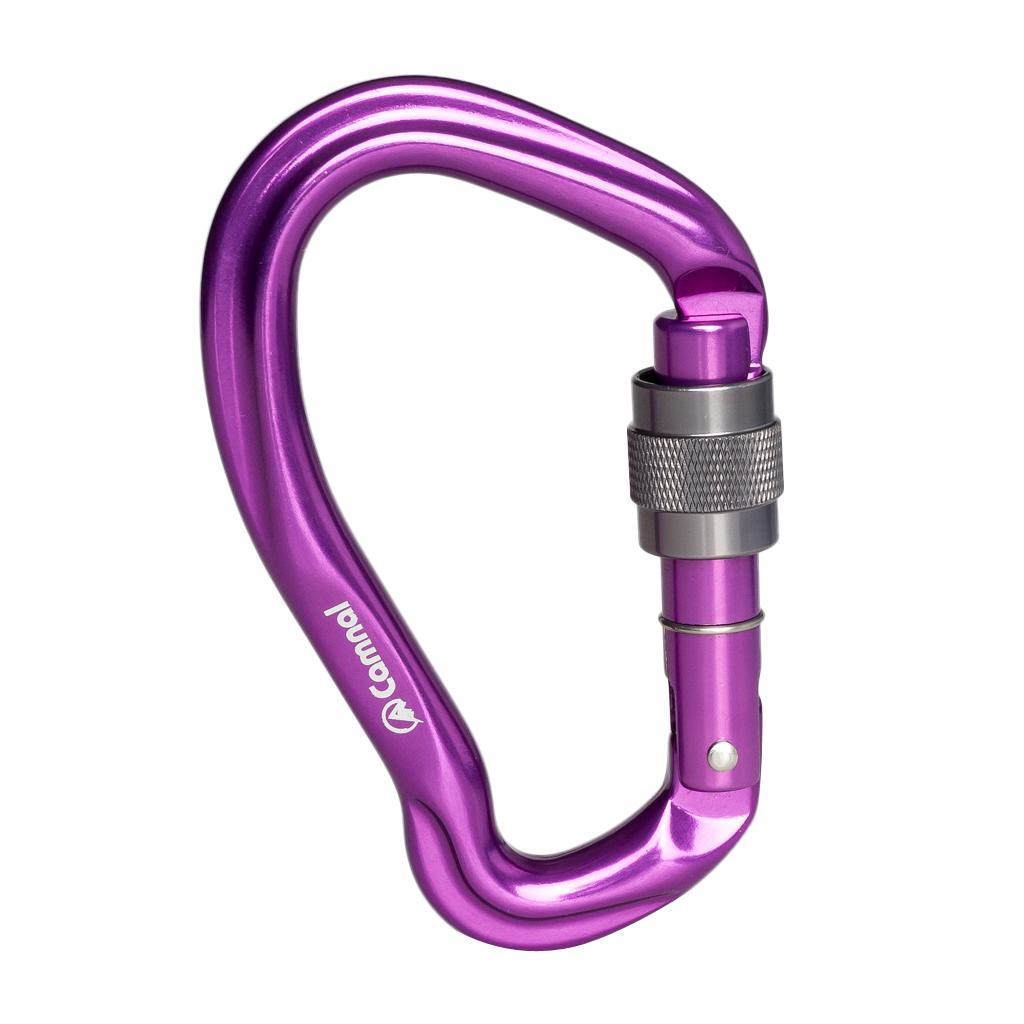 23KN Climbing Carabiner Mountaineering D Type Metal Clip Screw Lock