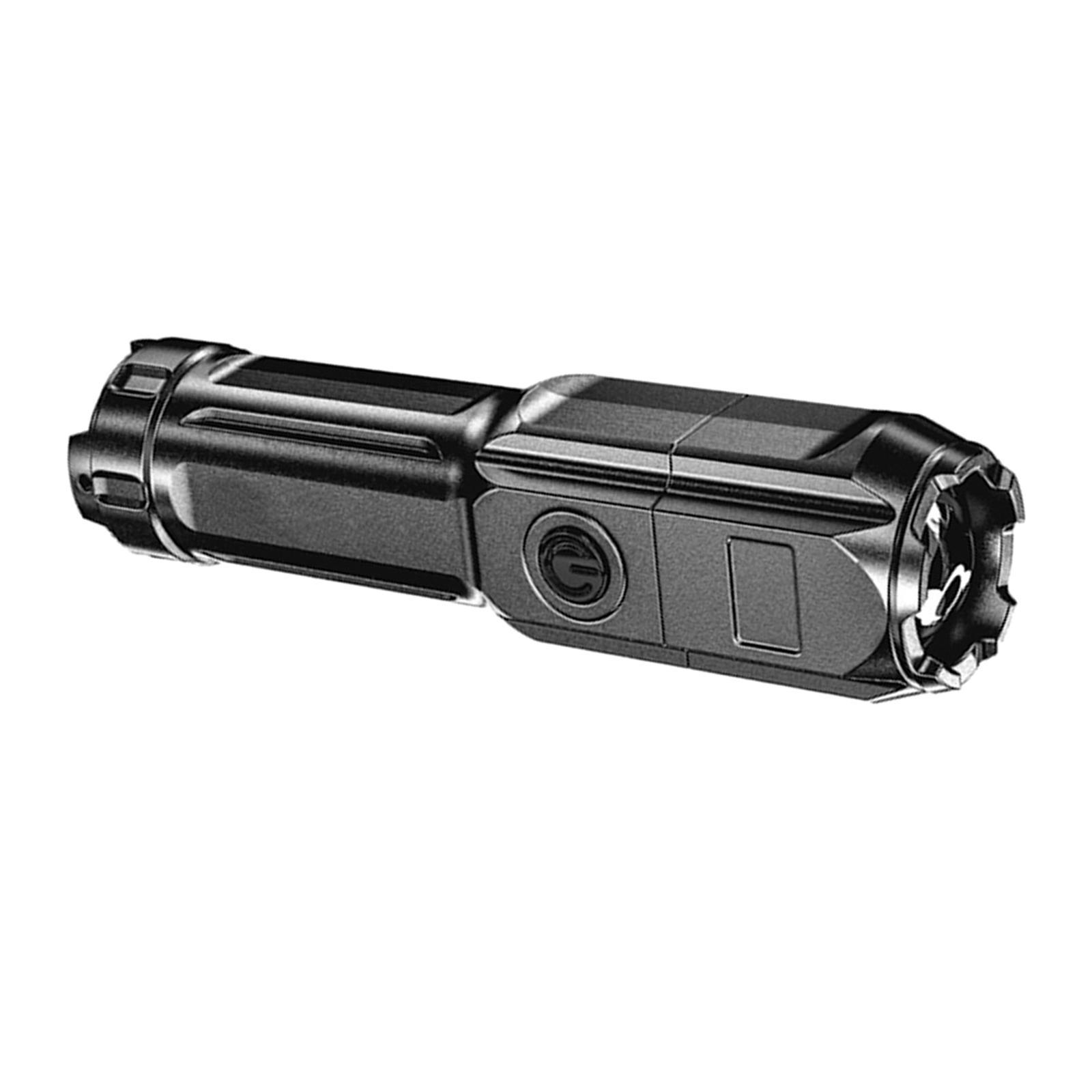 Mini Flashlight Rechargeable Telescopic Lighting Camping Bright USB