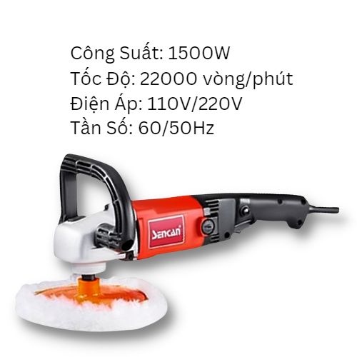 Máy đánh bóng đường kính đĩa 180mm Sencan 701801
