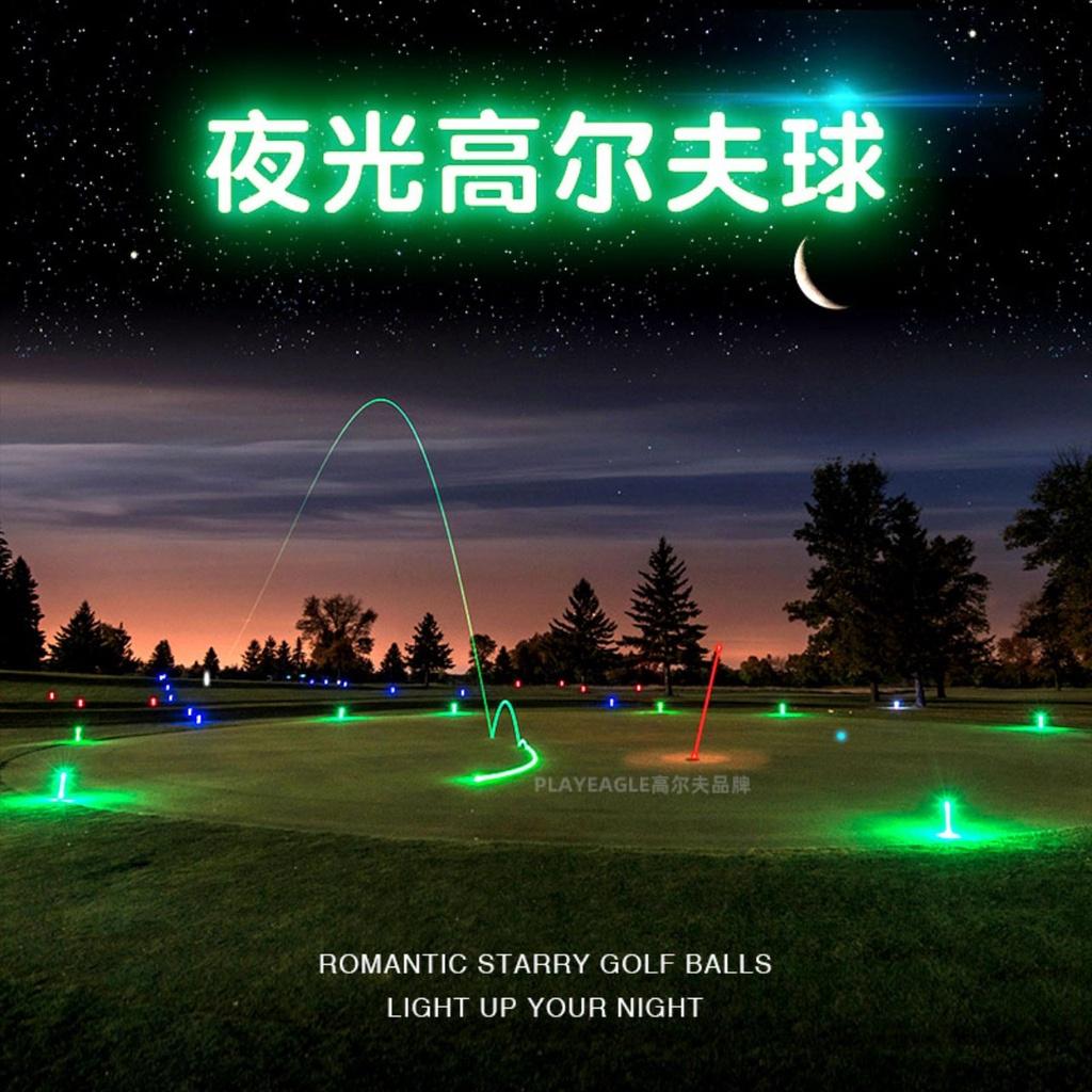 Bóng golf phát sáng dạ quang thời gian sáng 8 phút nhìn rõ đường bóng trong đêm BL002