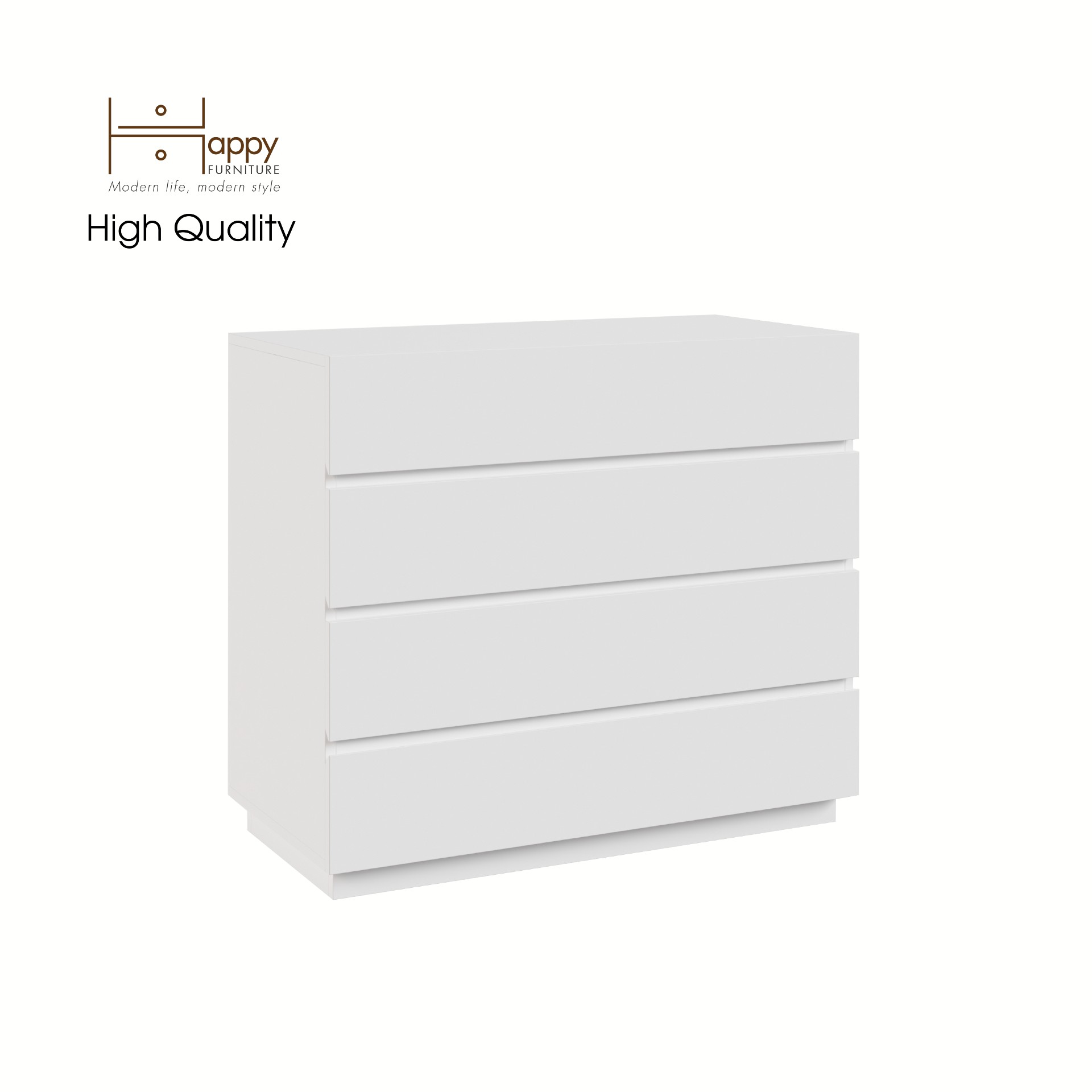 [Happy Home Furniture] MACRO, Tủ đựng đồ - 4 ngăn kéo ,  92cm x 45cm x 80cm ( DxRxC), THK_039