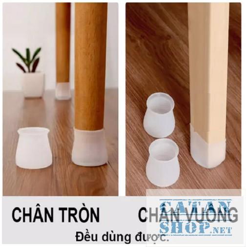 Vỏ bọc chân bàn ghế silicon dày hình tròn, miếng silicon bọc chân bàn ghế chống trơn trượt