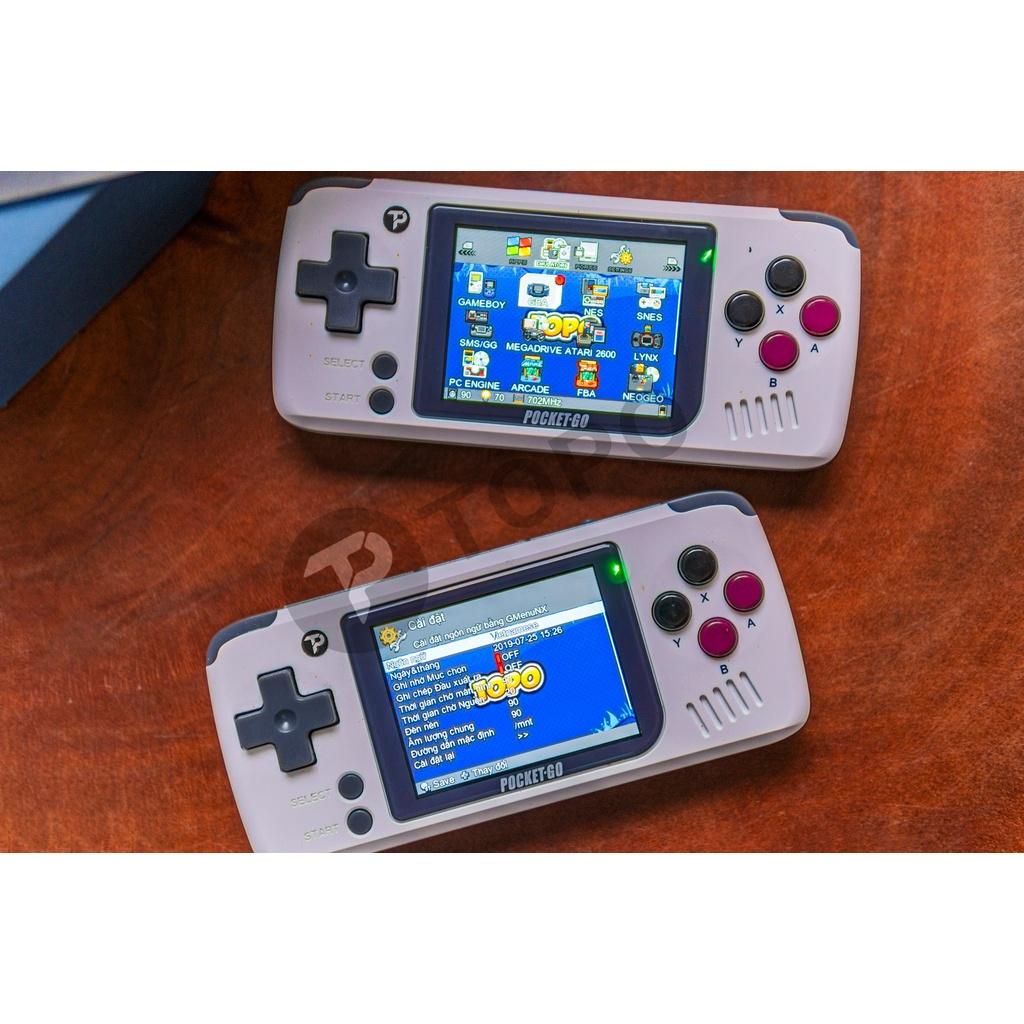 Máy chơi game Pocket Go Hàng Chính Hãng - Giả lập 16 hệ Retro, màn hình 2.5 inch IPS