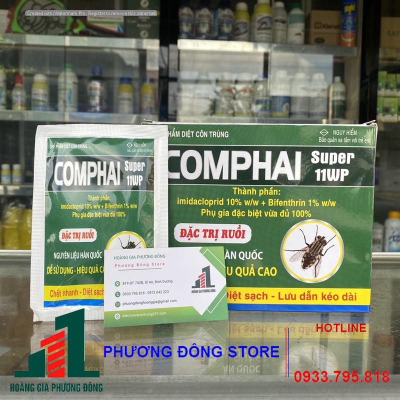 Thuốc diệt ruồi COMPHAI SUPER 11WP