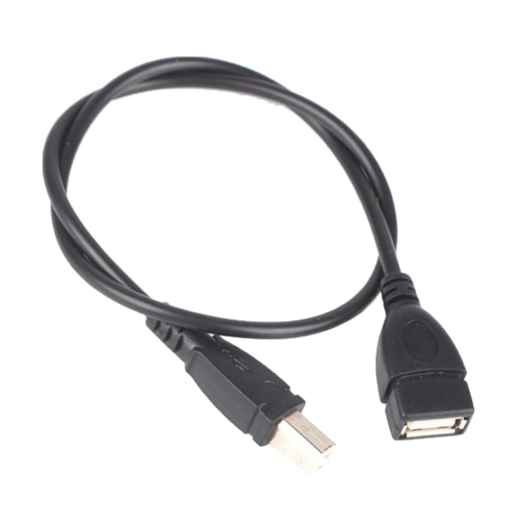 USB 2.0 Type A Female to USB B Male Scanner Printer Cable Cord