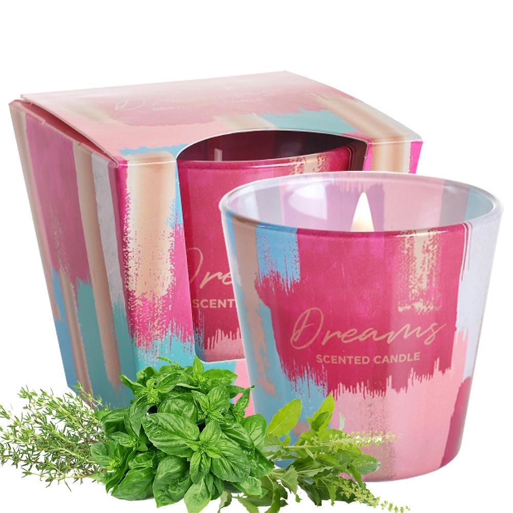 Ly nến thơm tinh dầu Bartek Dreams &amp; Calmness 115g QT6723 - hương thảo mộc, nến trang trí, thơm phòng, thư giãn, hỗ trợ khử mùi (giao mẫu ngẫu nhiên)