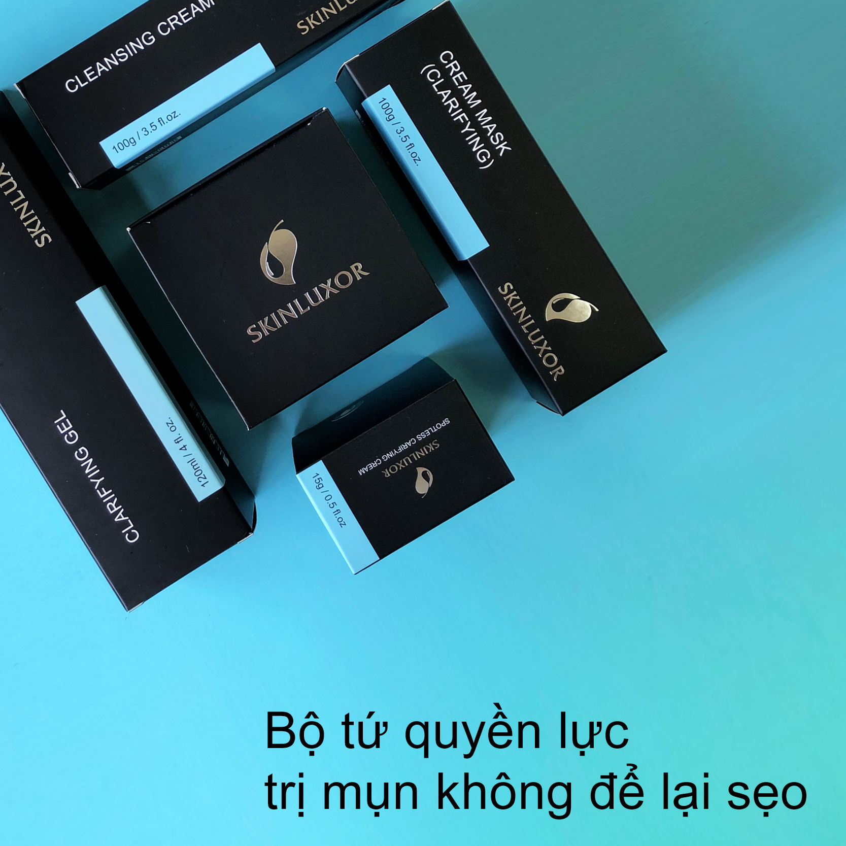 GEL LÀM GIẢM MỤN VỚI TINH DẦU BẠC HÀ, SE KHÍT CHÂN LÔNG SKINLUXOR CLARIFYING GEL 120ml