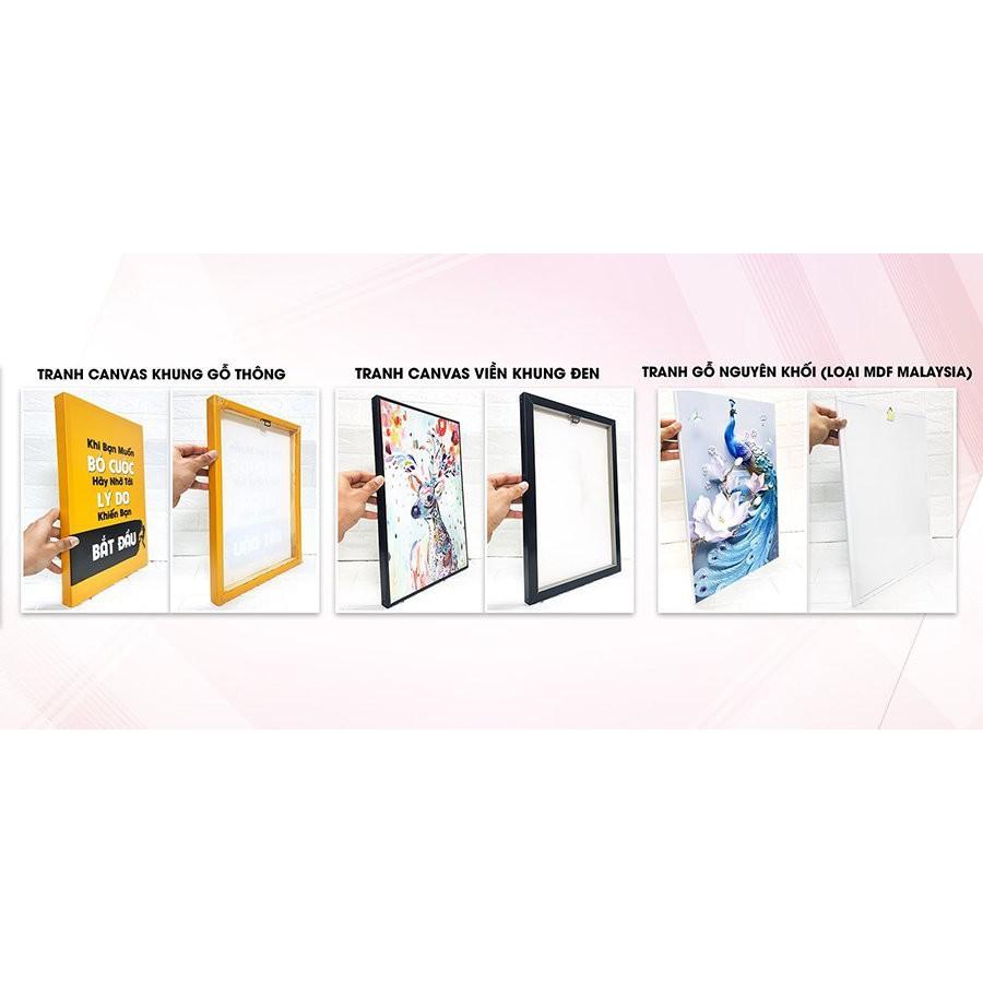 Tranh Nghệ Thuật - Tranh Treo Tường Phong Cảnh Mây Che Núi