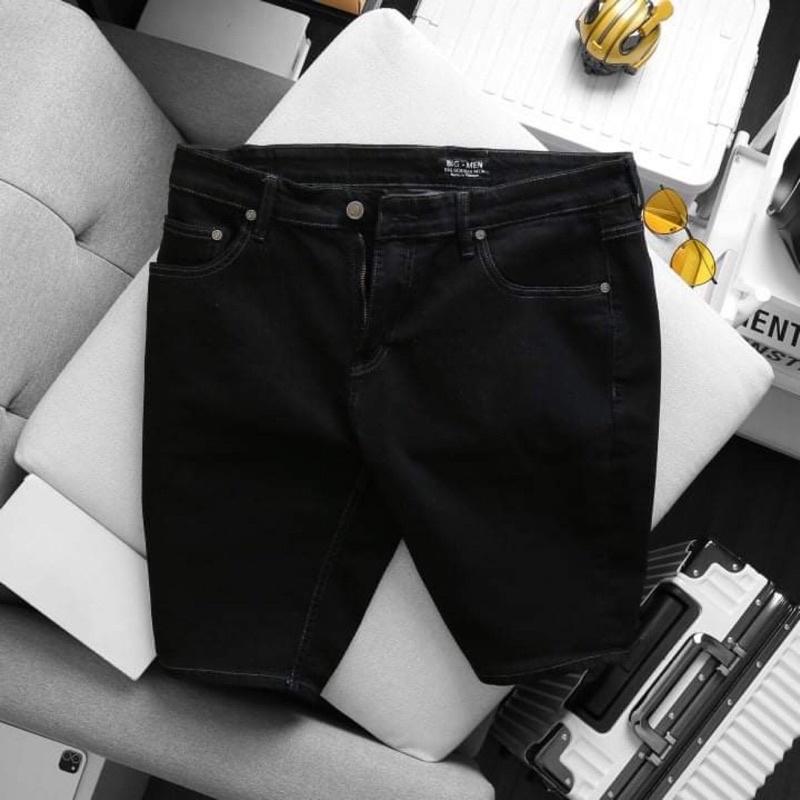 SHORT JEAN MÀU ĐEN MUỐI TIÊU KHÔNG RÁCH BIG SIZE NAM TỚI 130KG