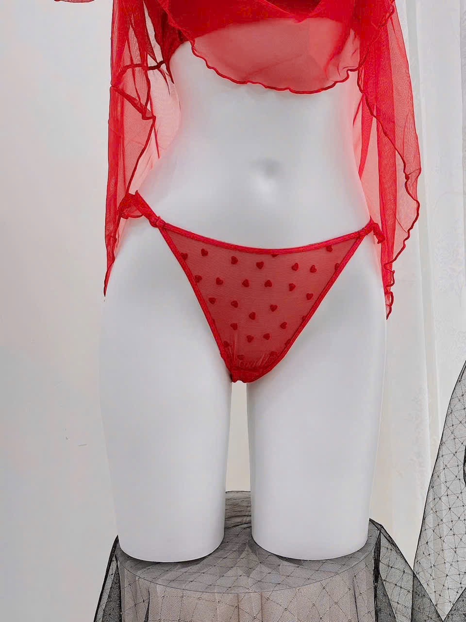 Váy Ngủ Ren D19 Quảng Châu Cao Cấp Xuyên Thâu Kèm Chip