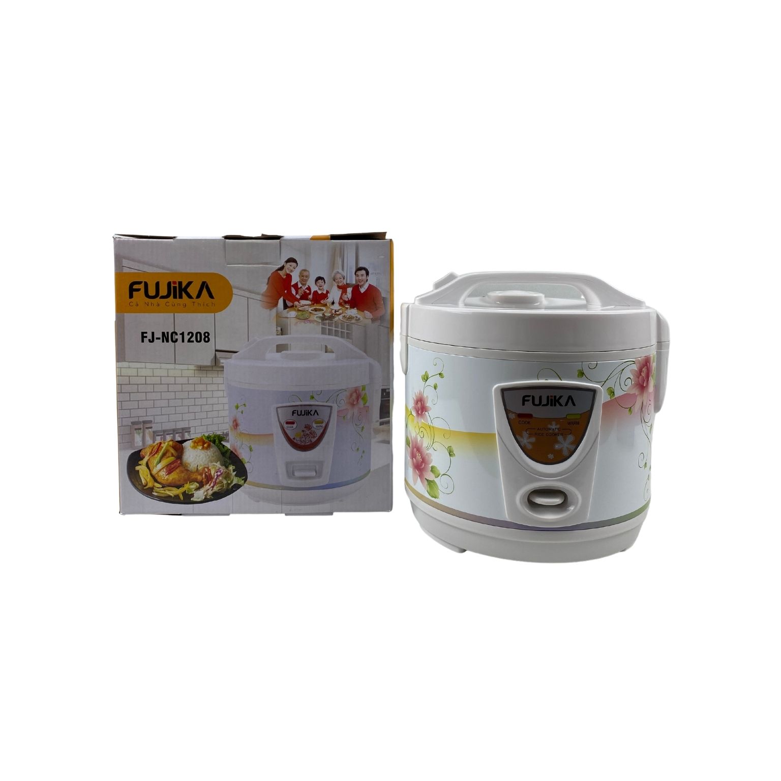 Nồi cơm điện nắp gài Fujika, nồi cơm điện mini dung tích 1L - 1.5L - 1.8L NC-Series - Hàng chính hãng