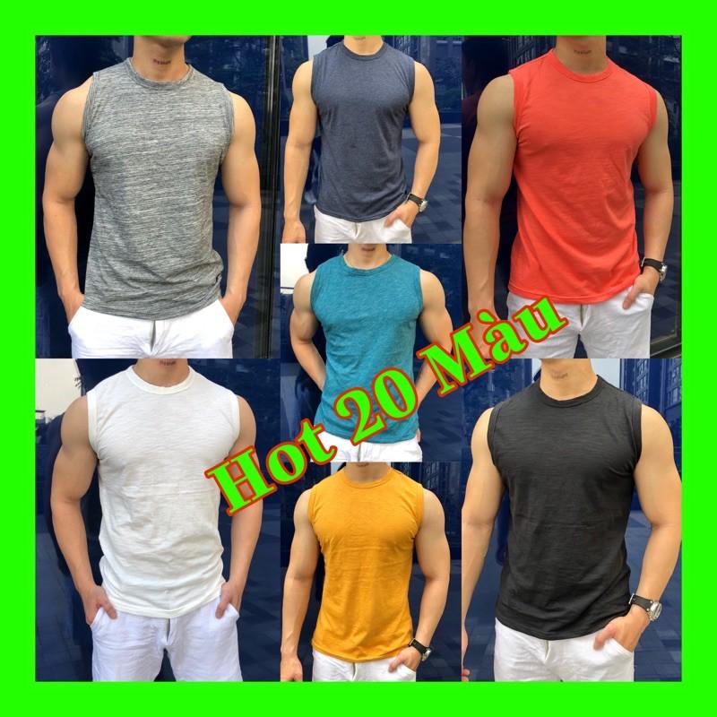 Áo sát nách Tank Top áo lá áo ba lỗ nam cotton 100% cực đẹp và thấm hút