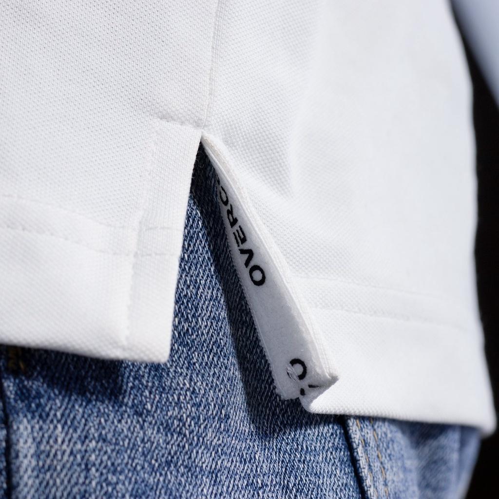 Áo Thun Nam COMBI POLO OVERCO Cổ Trụ Bẻ Dệt, In Logo Nhiệt Cao Su, Chất Vải Mềm Mịn