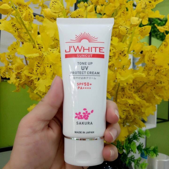 Kem Chống Nắng J’WHITE, SPF50+, PA++++ Duỡng Trắng, Bật Tông, Kiềm Dầu, Chống Trôi 70ML.