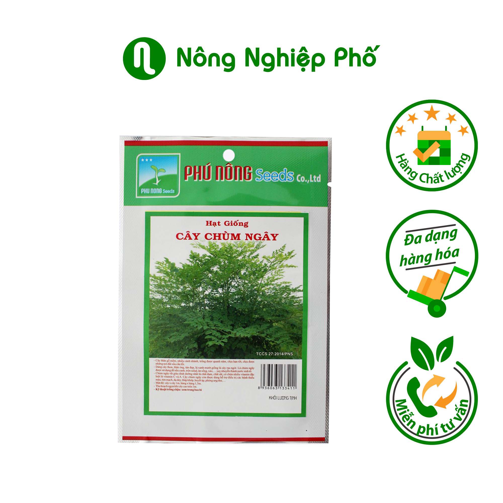 Hạt Giống Cây Chùm Ngây Phú Nông - Gói 1 gram