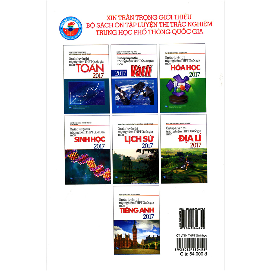Ôn Tập Luyện Thi Trắc Nghiệm THPT Quốc Gia Môn Sinh Học Năm 2017