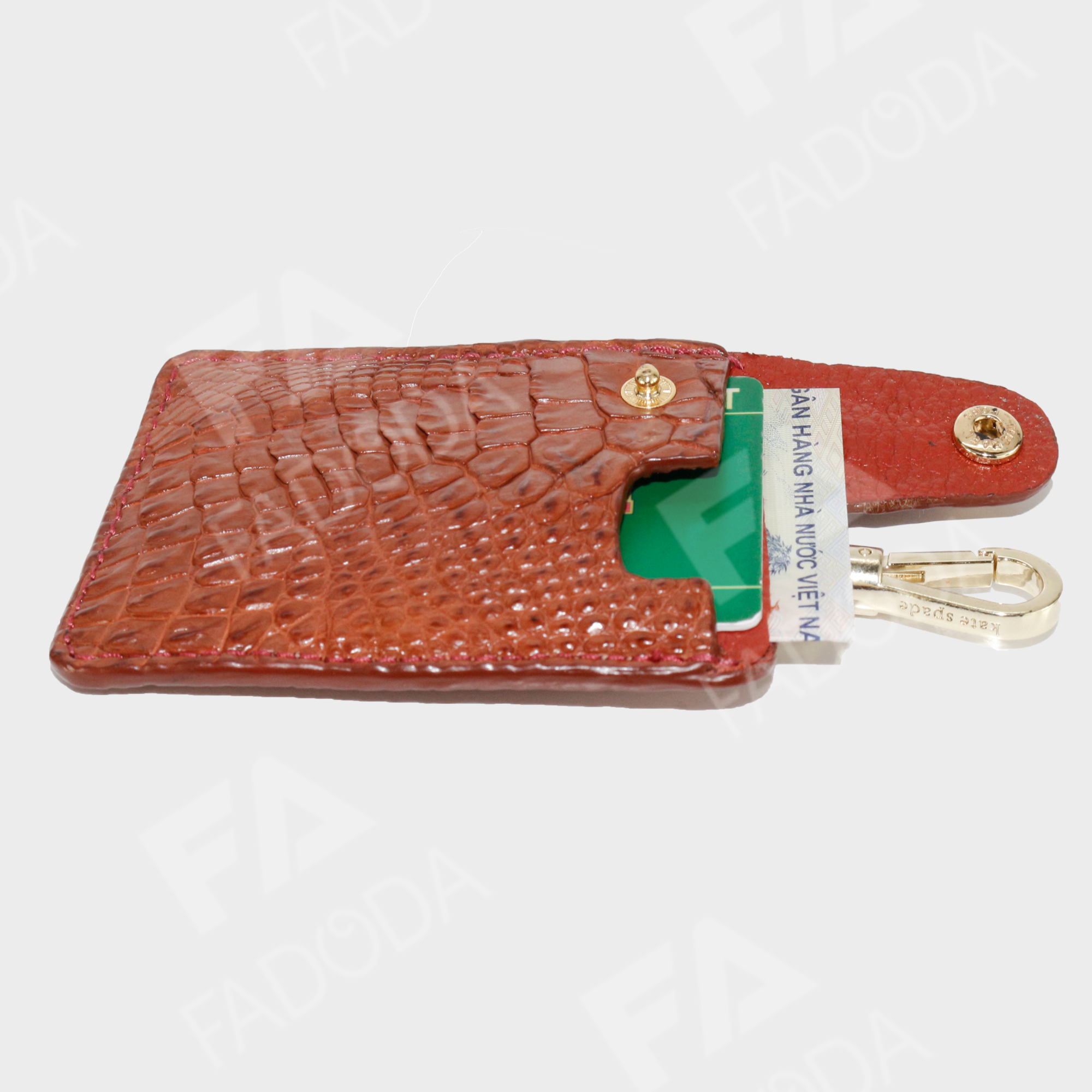 Móc khóa thời trang nam nữ FADODA FCS04 làm từ da cá sấú