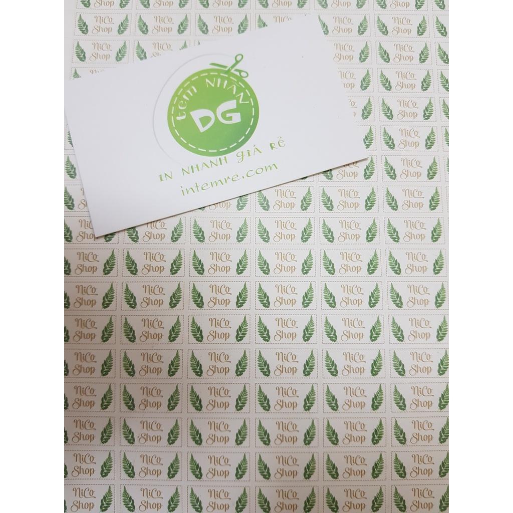 3x1cm Decal bể Tem bể 1000 tem rẻ - đẹp