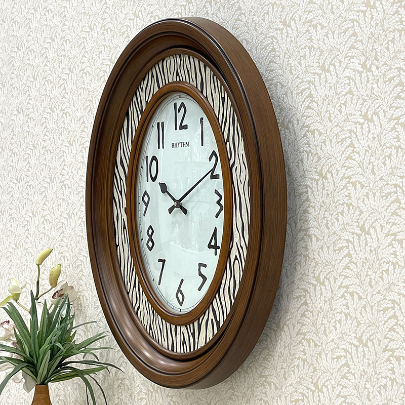 Đồng hồ treo tường Nhật Bản RHYTHM CMG757NR06, Kt 55.0 x 68.5 x 10.0cm, 5.3kg Vỏ nhựa