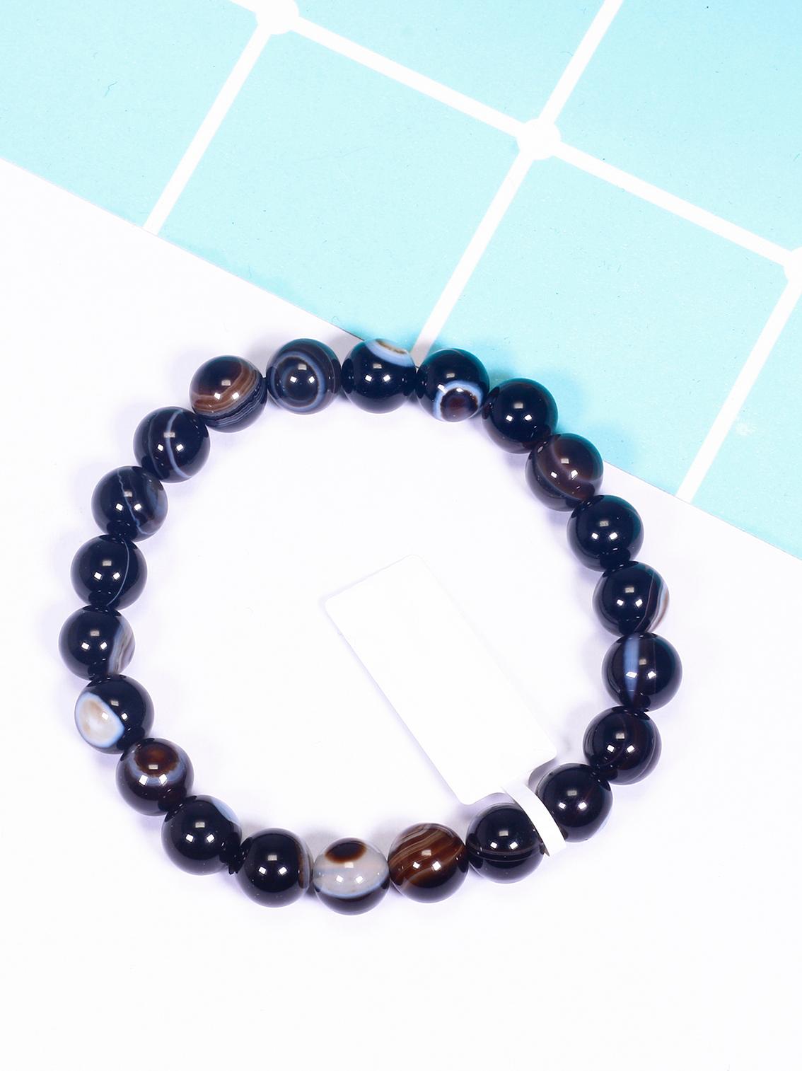 Vòng tay đá mã não mắt rồng mệnh thủy, mộc - Ngọc Quý Gemstones