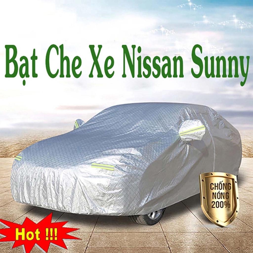 Bạt Phủ Xe Ô Tô Nissan Sunny - Bạt Phủ Ô Tô 5 Chỗ 3 Lớp Cao Cấp Chống Mưa, Chống Nắng, Chống Cháy Loại 1