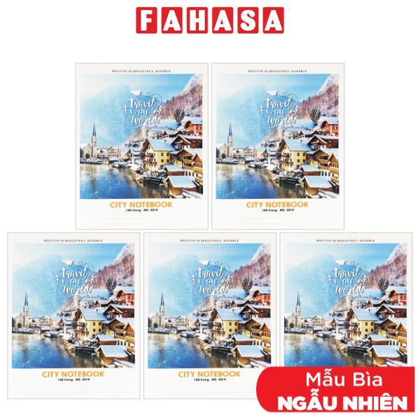 Combo 5 Tập Sinh Viên 4 Ly Ngang City 100 Trang 60gsm City - Hải Tiến 3019