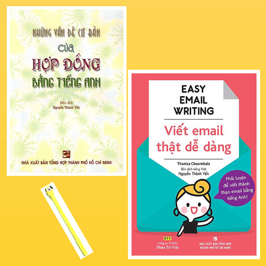 Combo Easy Email Writing - Viết Email Thật Dễ Dàng và Những Vấn Đề Cơ Bản Của Hợp Đồng Bằng Tiếng Anh ( Tặng Kèm Viết)