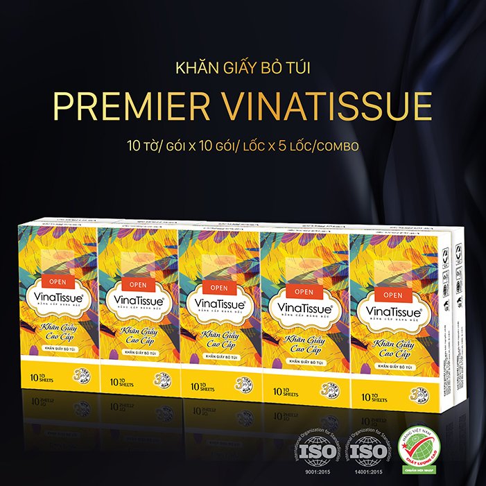 Combo 50 gói Khăn bỏ túi PREMIER VinaTissue