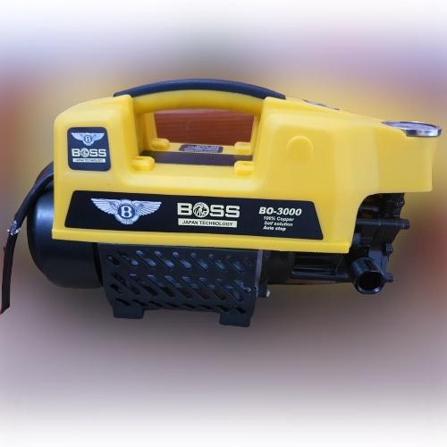 Máy rửa xe cao áp BOSS, loại lõi đồng, công suất 3000w, dây rửa 15m, tặng kèm bình xà phòng