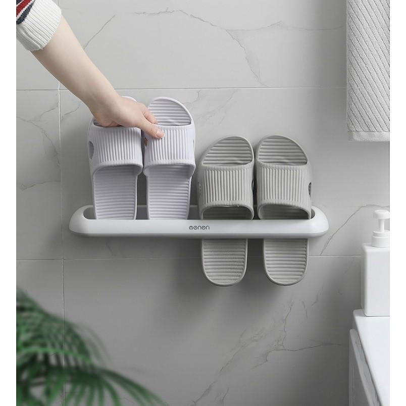 Kệ Treo Dép Nhà Tắm Cao Cấp, Giá Treo Dép Thông Minh Dính Tường Siêu Chắc