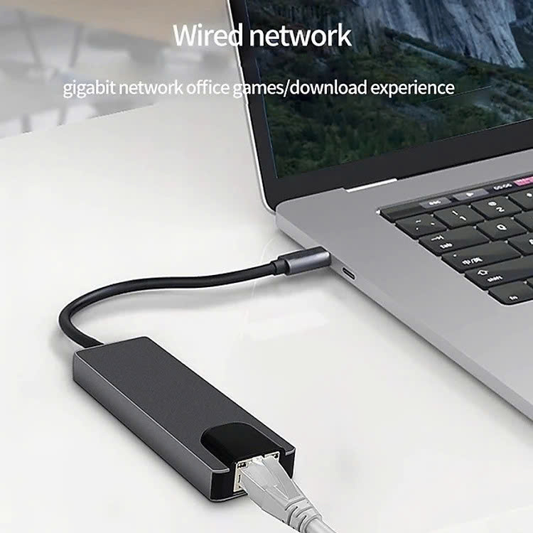 Hub Type C Adapter 5in1 HDMI 4K, USB, RJ45 - Bộ Chia USB Ra Nhiều Cổng Kết Nối Chuyển Đổi Cho Laptop PC Máy Tính Đa Năng - Hub Hỗ Trợ Sạc Pin Kết Nối Đa Năng Ổ Cứng Bàn Phím, Chuột, Máy In, Thiết Bị Chia Ổ USB - Hàng Chính Hãng - Hub Chuyển Đổi USB Type-C