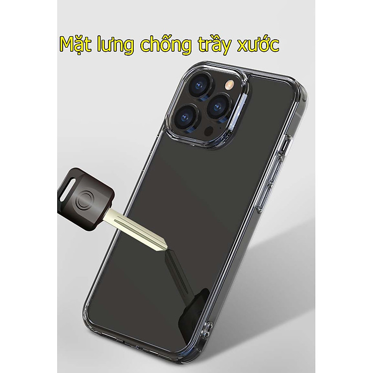 Ốp lưng cho iPhone 14 promax/ 13 promax/ 12 promax/ 11 promax/ Xsmax/ XS/ 8plus/ 7plus trong suốt chống sốc đệm khí cao cấp - hàng chính hãng