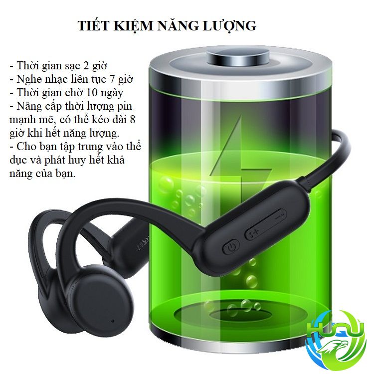 Tai Nghe Thể Thao Bơi Lội Huqu HQ- X18PRO- Tai Nghe Dẫn Xương, Chống Nước Hiệu Quả -Hàng Chính Hãng .