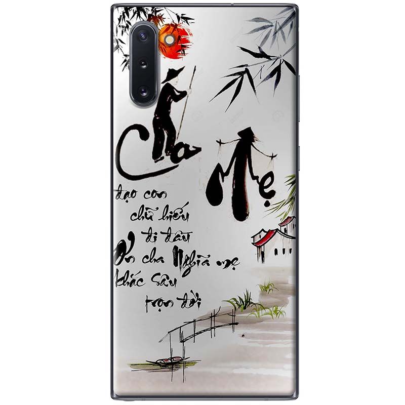 Ốp lưng dành cho Samsung Galaxy Note 10 mẫu Thư pháp cha mẹ