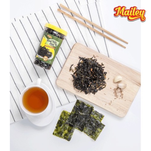 Rong biển cháy tỏi ăn liền MAILEY hũ 40G