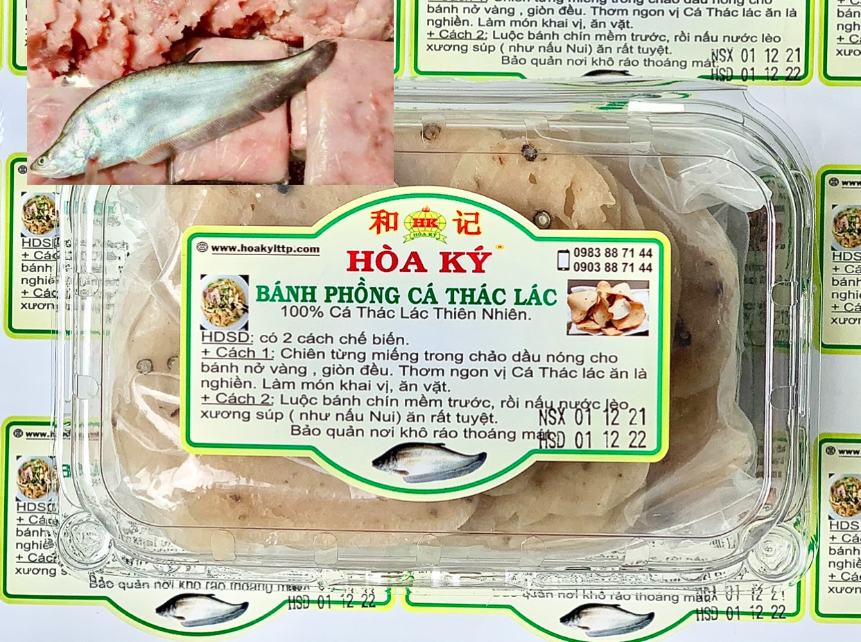 BÁNH PHỒNG CÁ THÁC LÁC Hoà Ký 500gr