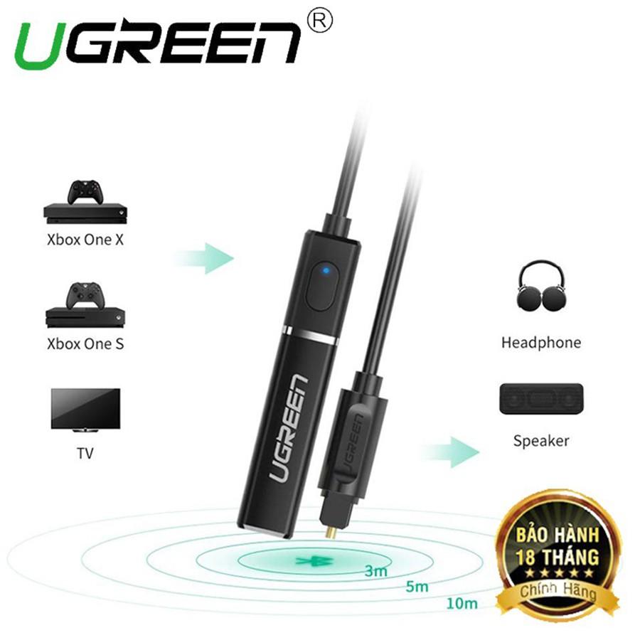 Ugreen 50213 - Bộ Phát Bluetooth 4.2 cổng quang cho tivi, máy tính chính hãng - Hàng Chính Hãng