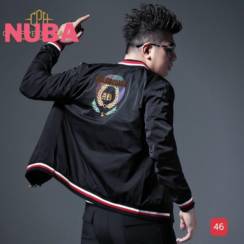 Áo khoác gió nam,chất vải dù hai lớp,cá tính trẻ trung năng động, 46 NUBA