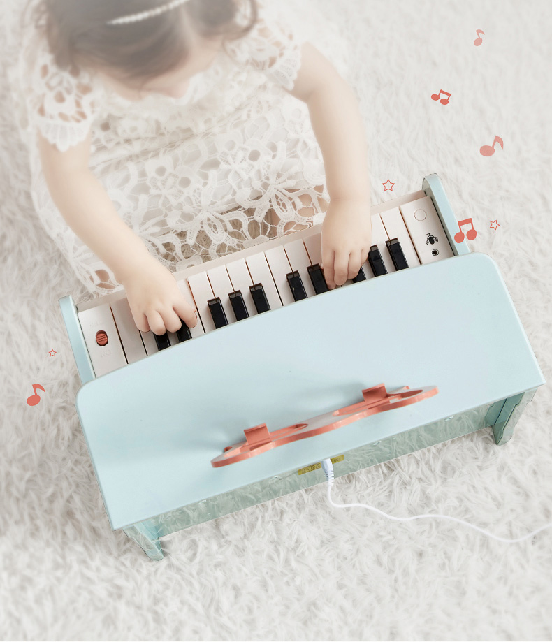 Đồ Chơi Đàn Mini Piano Cao Cấp - KUB, Đèn LED Hướng Dẫn, Âm Thanh Cực Hay
