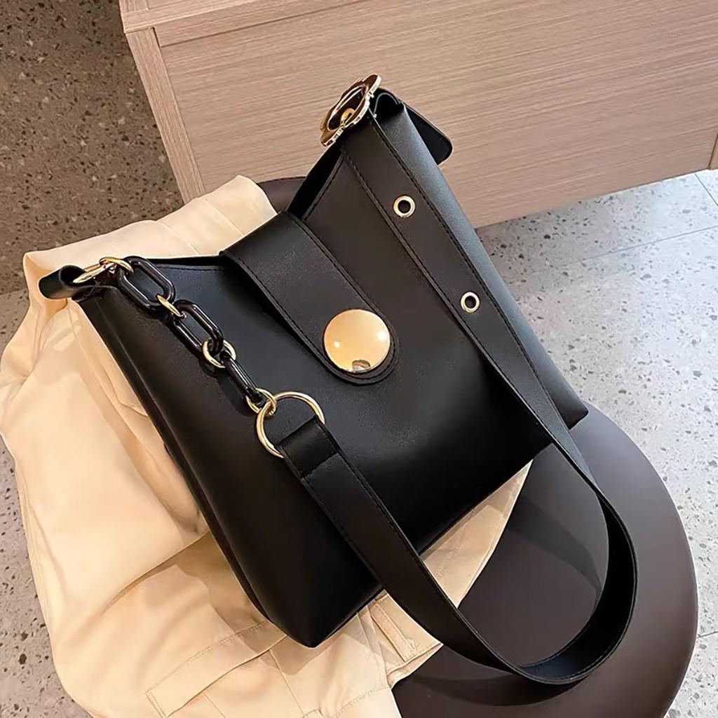 Set túi đeo chéo và ví da thời trang nữ trẻ trung