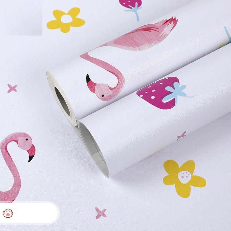Combo 10 mét giấy dán tường, decal dán tường trang trí nhà cửa HẠC TRẮNG MỚI khổ 45cm