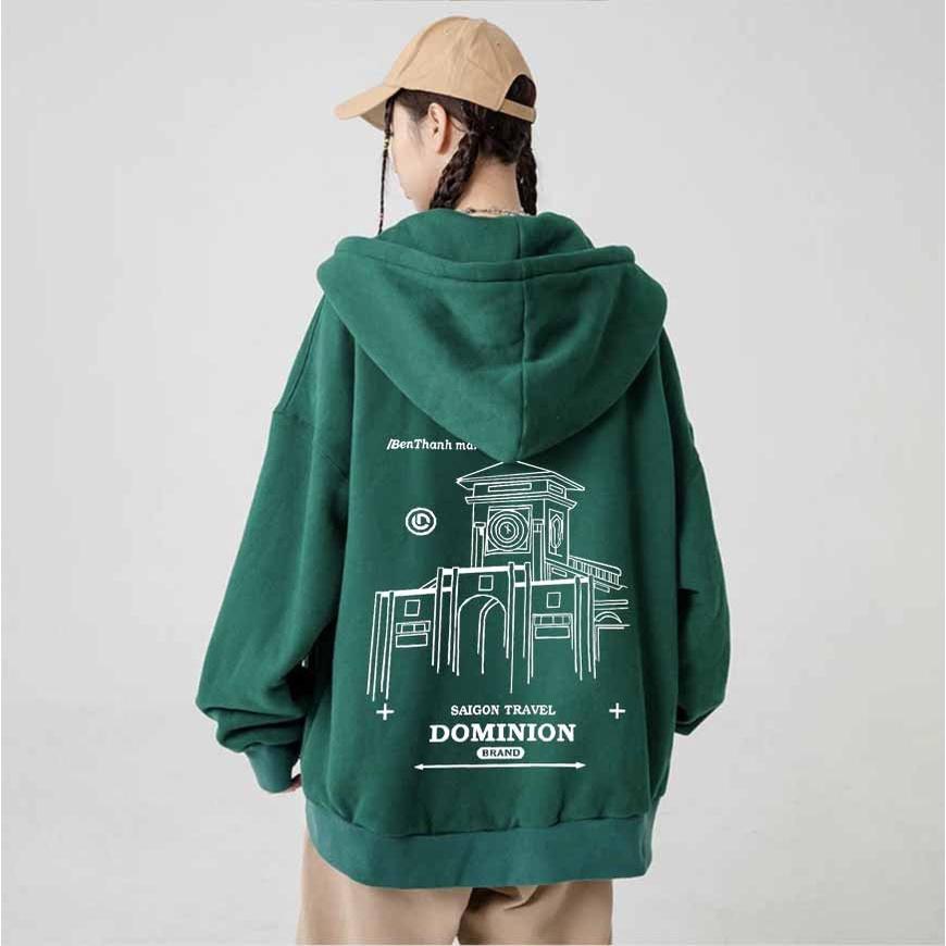 Áo Hoodie Forrm Rộng Xám Đen Rêu CHỢ BẾN THÀNH Ulzzang